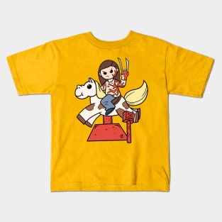 X-23 on a pony Kids T-Shirt